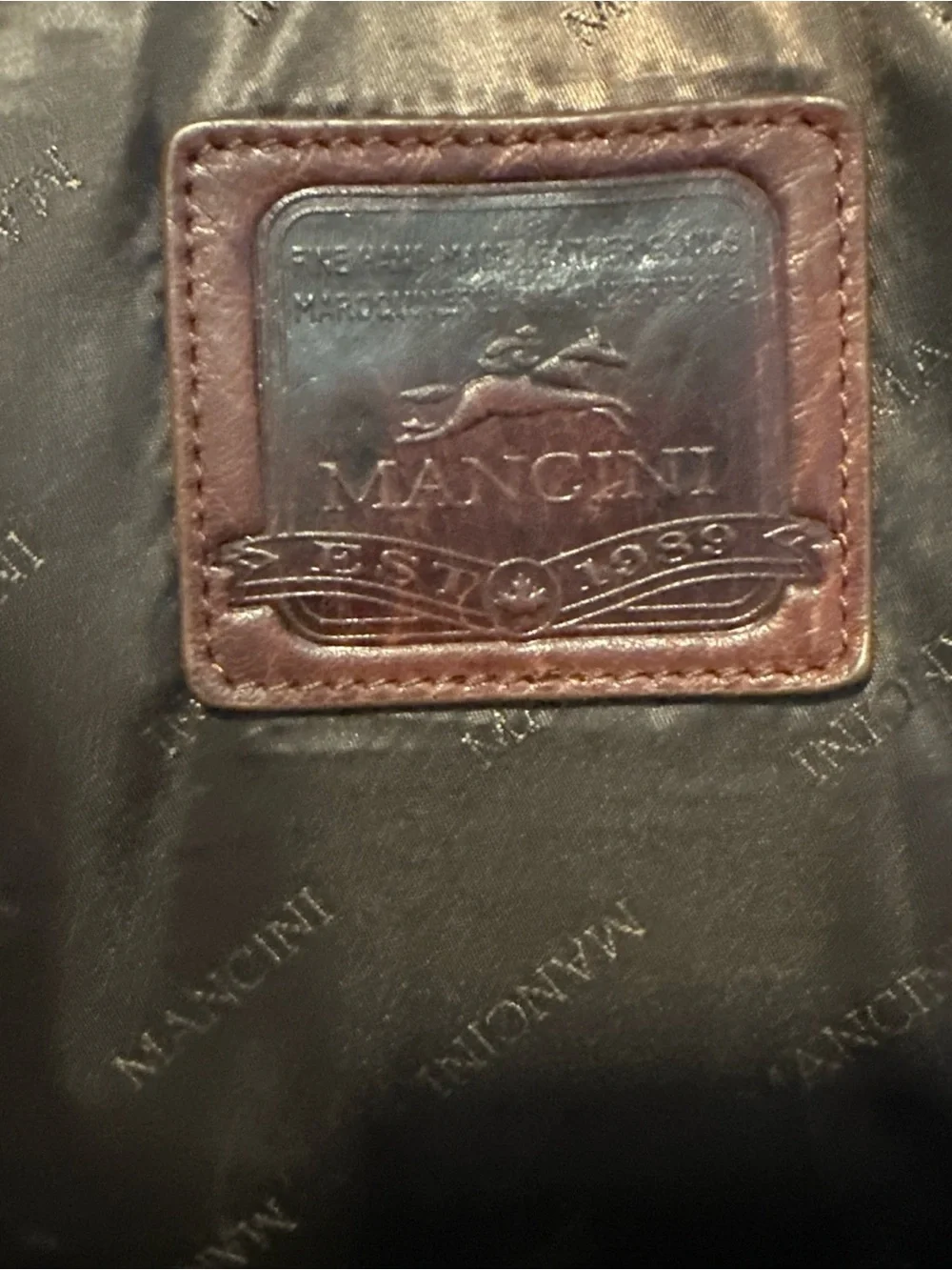 Mancini Brown Leather Men's Backpack - Classic Travel & Work Bag RFID